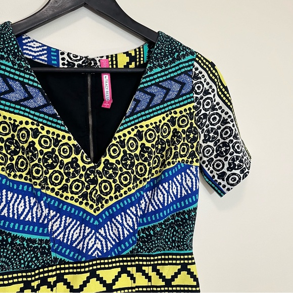 Plenty by Tracy Reese Colouful Abstract Print Mini Dress - Picture 4 of 14